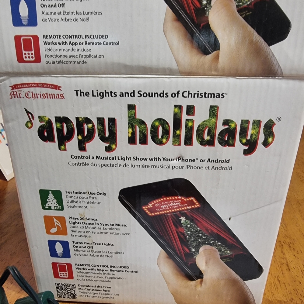 Mr. Christmas Appy Holidays Musical Light Show Control With Your App Indoors